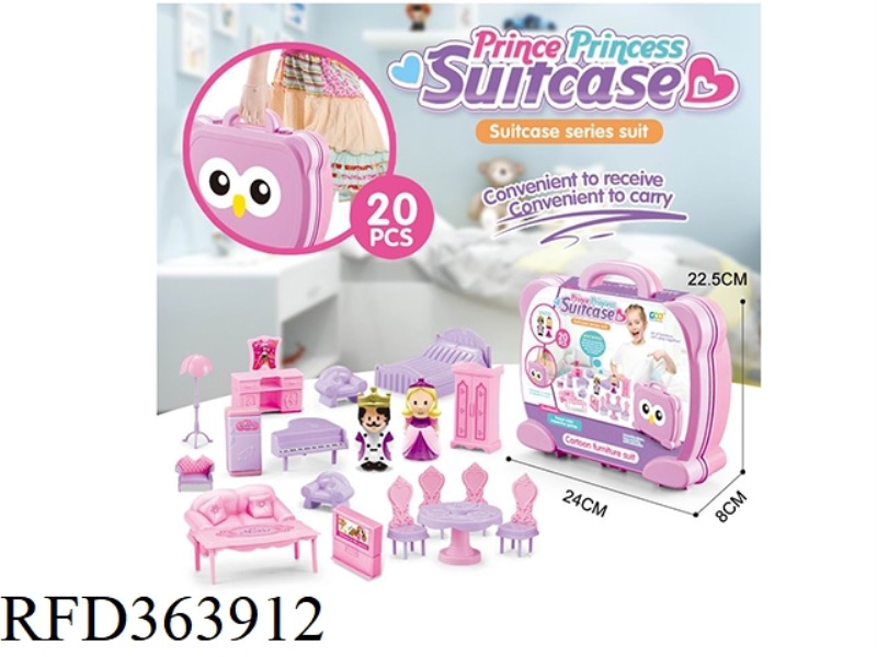 STORAGE BOX PRINCE AND PRINCESS WITH FURNITURE