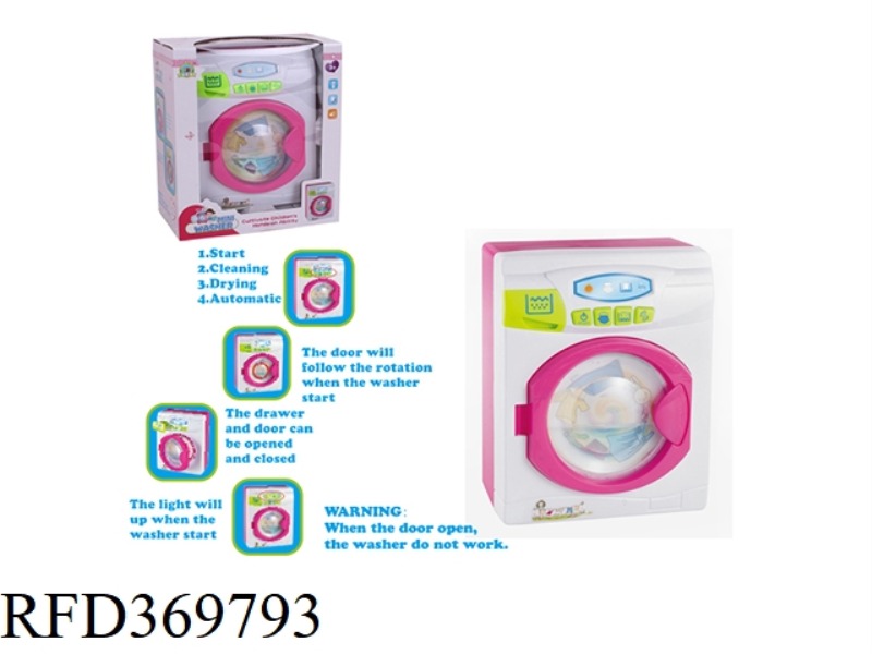 ELECTRIC WASHING MACHINE WITH LIGHT SOUND