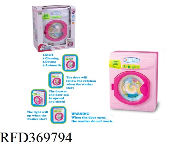ELECTRIC WASHING MACHINE WITH LIGHT SOUND