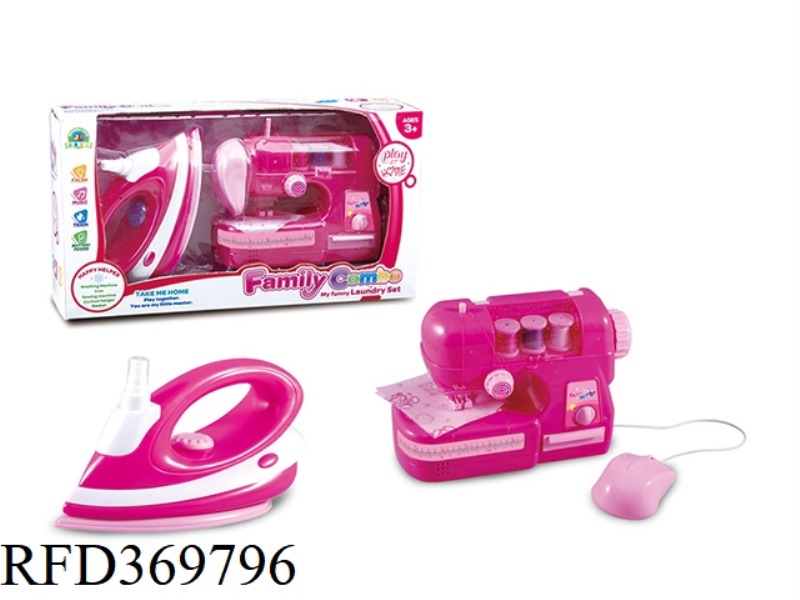 ELECTRIC IRON SEWING MACHINE SET