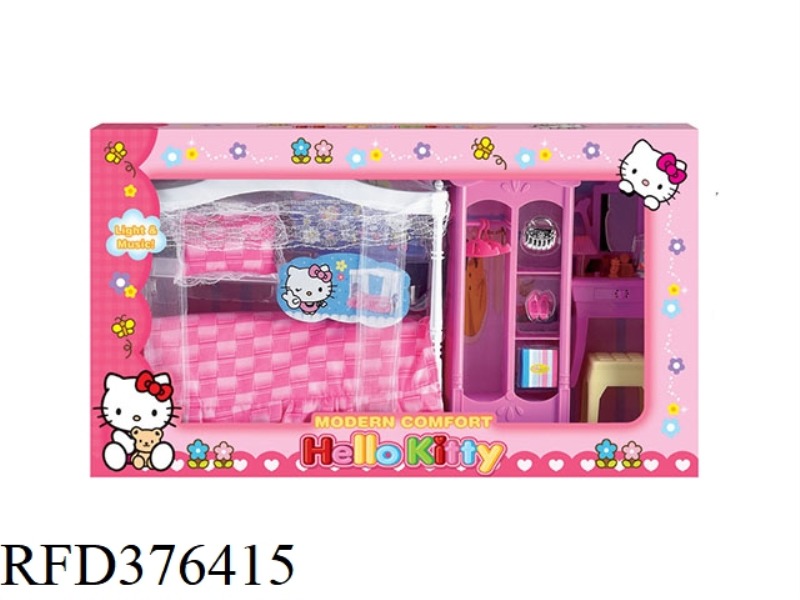 HELLOKITTY BED PLUS WARDROBE