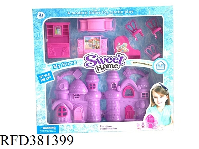 CHILD GIRL PLAY HOUSE SUCTION BOARD FURNITURE SERIES