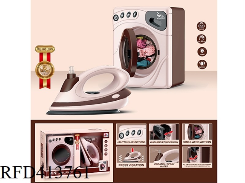 ELECTRIC WASHING MACHINE + IRON COMBINATION
