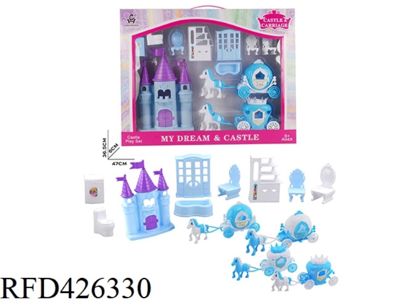 BLUE CASTLE CARRIAGE FURNITURE SET