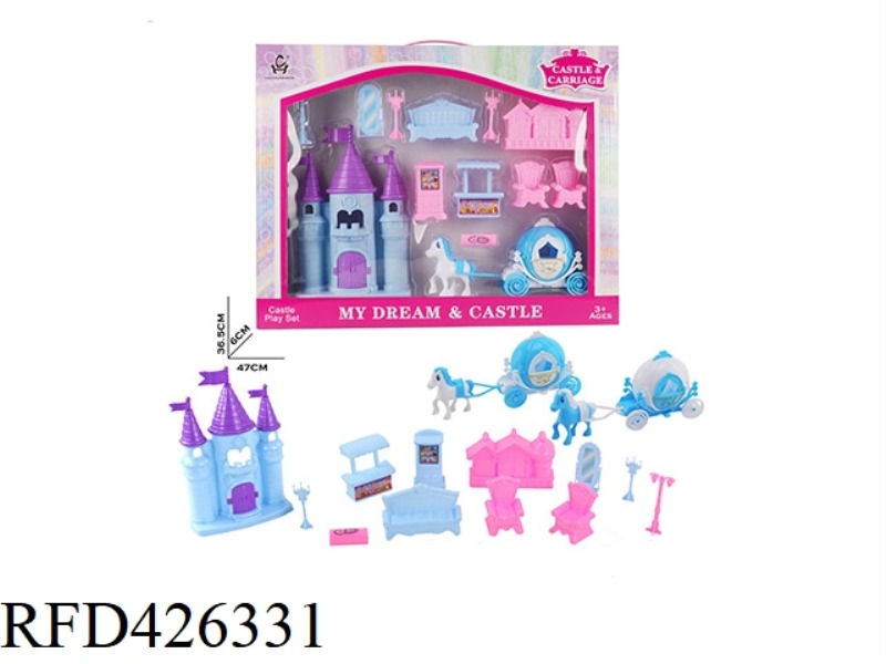 BLUE CASTLE CARRIAGE FURNITURE SET