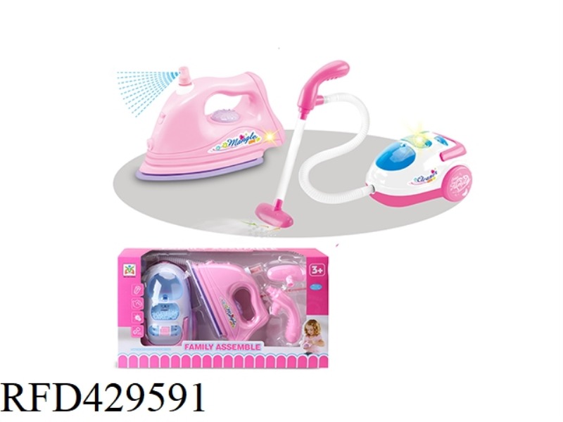 ELECTRIC LIGHT VACUUM CLEANER IRON COMBINATION