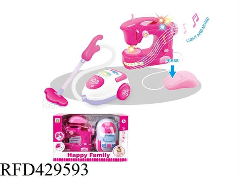 ELECTRIC SEWING MACHINE VACUUMING COMBINATION
