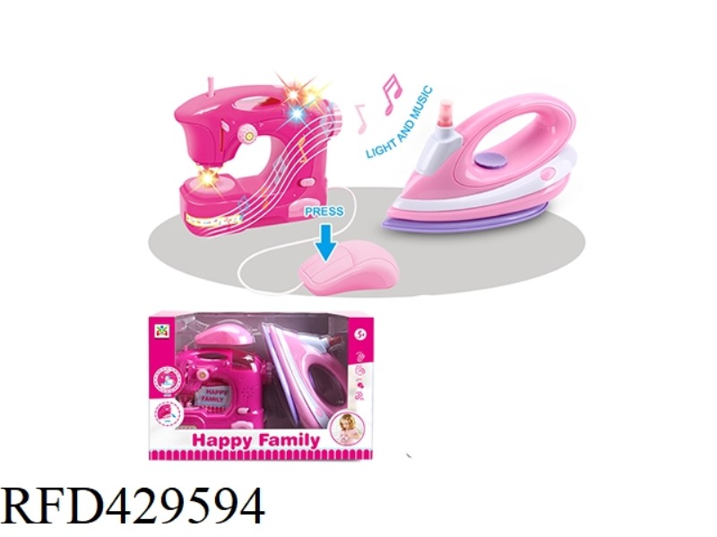 ELECTRIC SEWING MACHINE, IRON COMBINATION