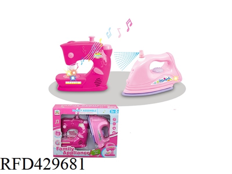 SEWING MACHINE AND IRON COMBINATION