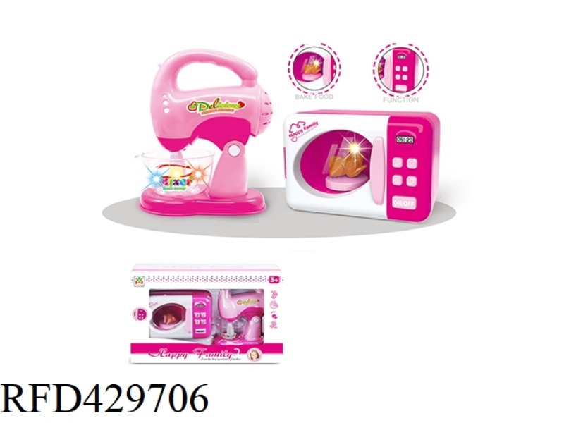 ELECTRIC MICROWAVE OVEN AND BLENDER COMBINATION