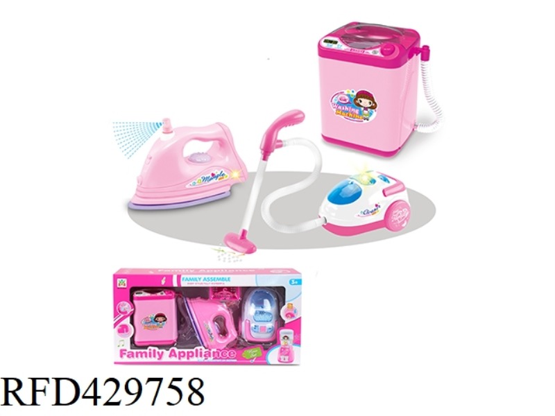 ELECTRIC VERTICAL WASHING MACHINE, IRON, VACUUM CLEANER COMBINATION