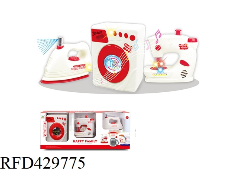 ELECTRIC WASHING MACHINE, IRON, SEWING MACHINE COMBINATION