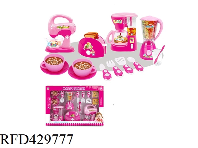 COFFEE MACHINE, JUICE MACHINE, BREAD MACHINE, BLENDER SET