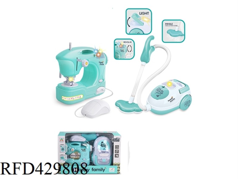 ELECTRIC SEWING MACHINE VACUUMING COMBINATION
