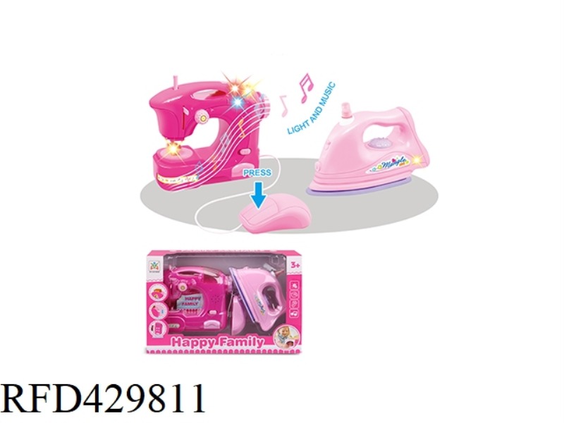 ELECTRIC SEWING MACHINE, IRON COMBINATION