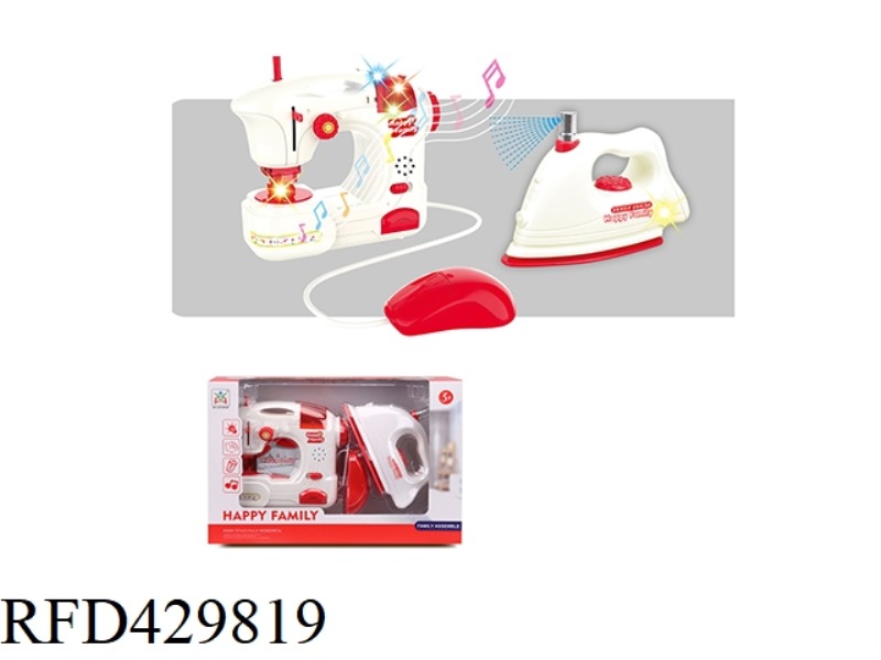 ELECTRIC SEWING MACHINE, IRON COMBINATION