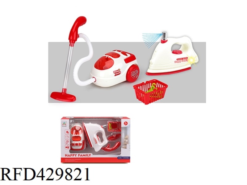 ELECTRIC VACUUM CLEANER AND IRON COMBINATION