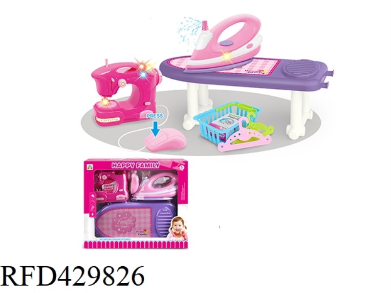 ELECTRIC IRON, SEWING MACHINE SET