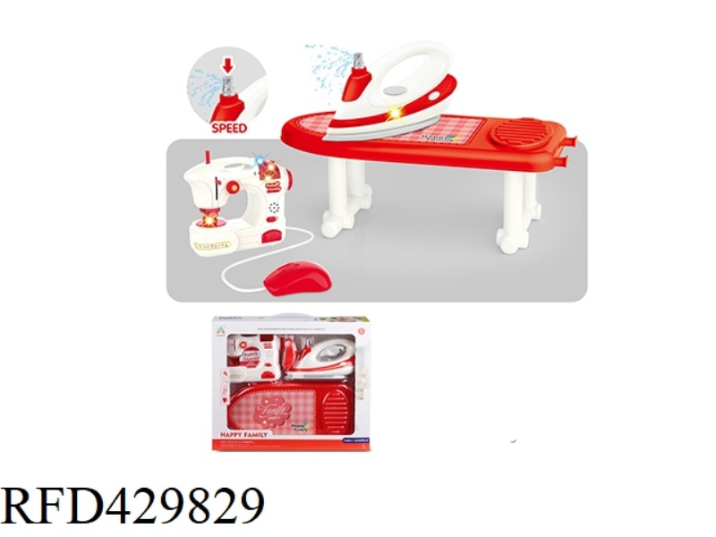 ELECTRIC IRON, SEWING MACHINE SET