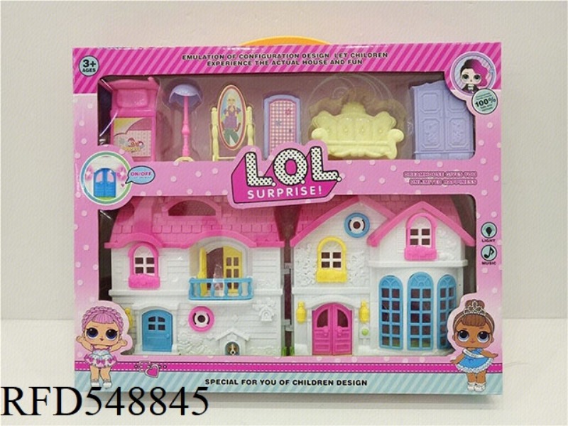 VILLA FURNITURE SET (2 MIXED) WITH LIGHTING AND MUSIC