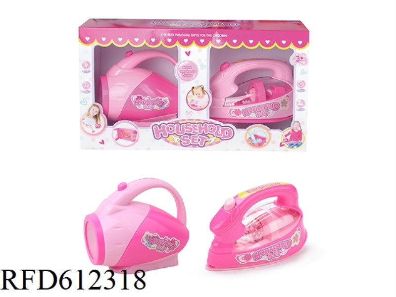 ELECTRIC SMALL APPLIANCE FLASHLIGHT + ELECTRIC IRON TWO MIXED
