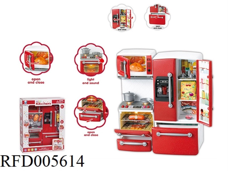 STOVE+FRIDGE(WITH LIGHT AND MUSIC)