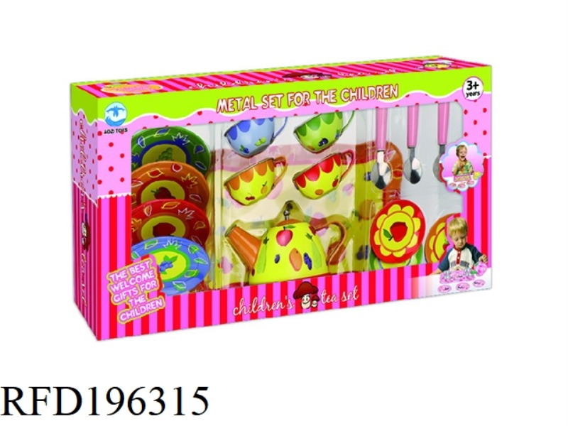 FRUIT PRINTING TEA SET 19PCS