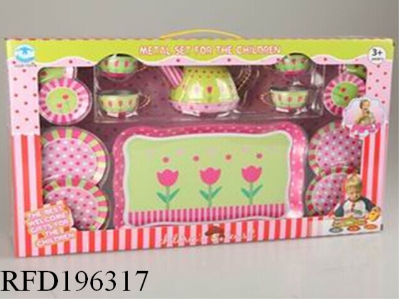 TULIP PRINTING TEA SET 15PCS