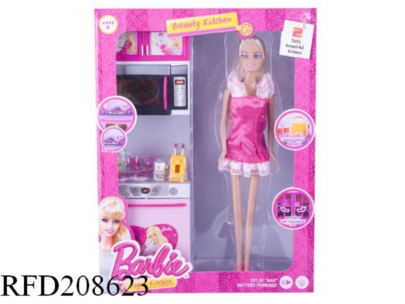 BABINE KITCHEN SET WITH DOLL