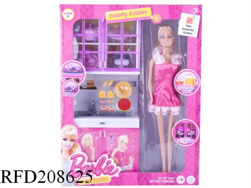 BABINE KITCHEN SET WITH DOLL