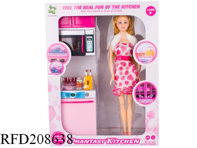 FASHION KITCHEN WITH DOLL