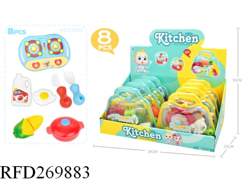 TABLEWARE SET 8PCS(YELLOW,BLUE)