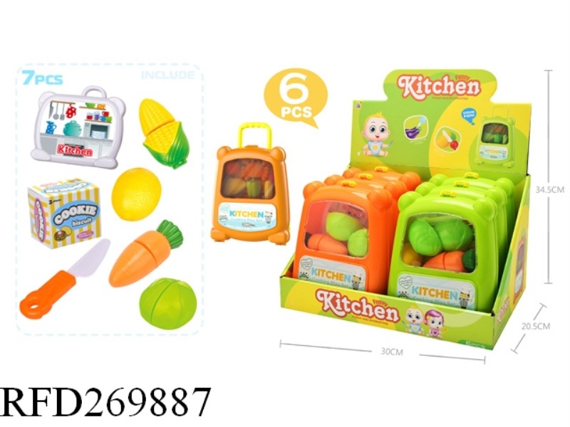 TABLEWARE SET 6PCS(ORANGE,GREEN)