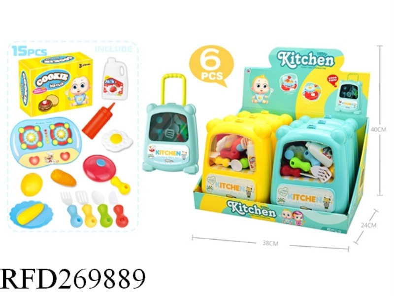 TABLEWARE SET 6PCS(YELLOW,BLUE)