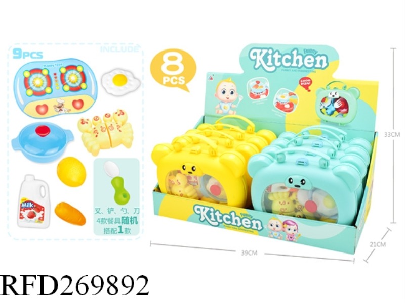 TABLEWARE SET 8PCS(YELLOW,BLUE)