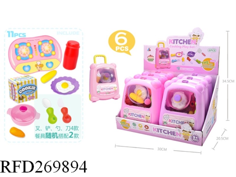 TABLEWARE SET 6PCS(PINK,PURPLE)