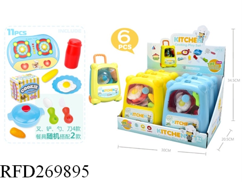 TABLEWARE SET 6PCS(YELLOW,BLUE)