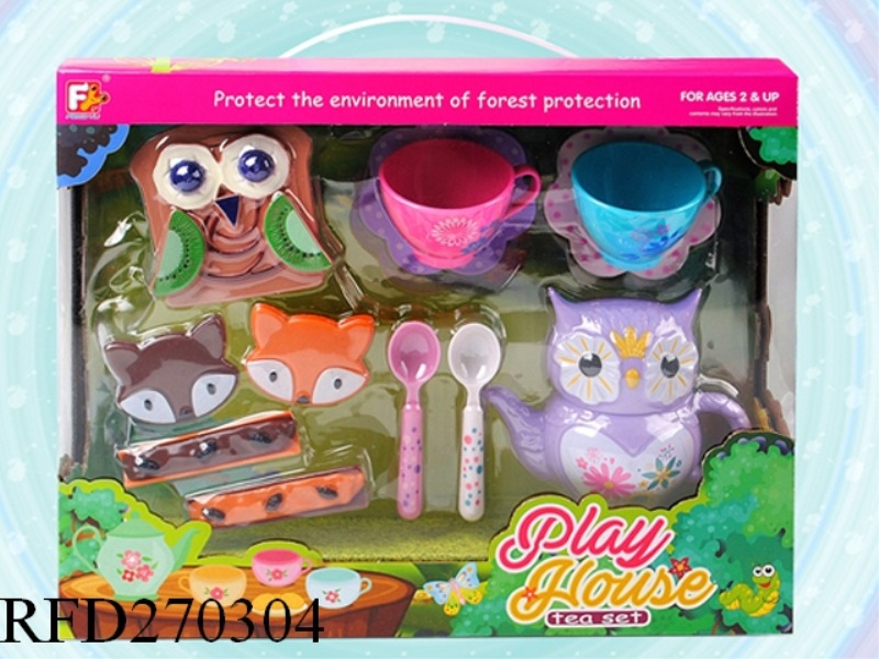 OWL TEA SET 12PCS