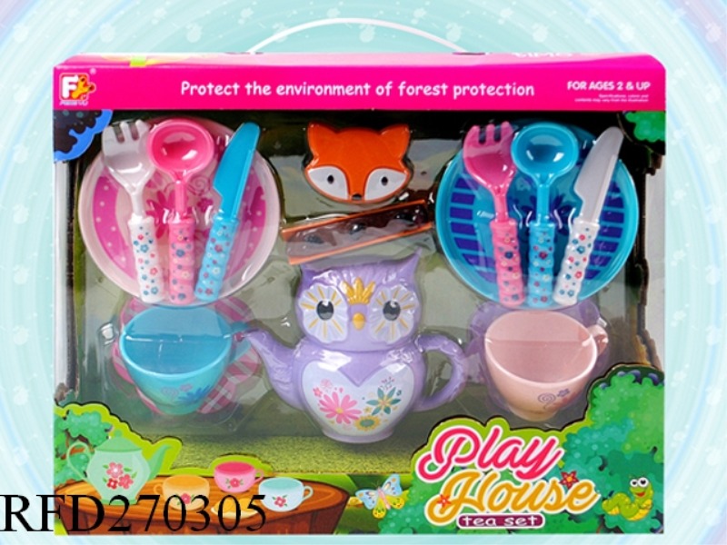 OWL TEA SET 13PCS