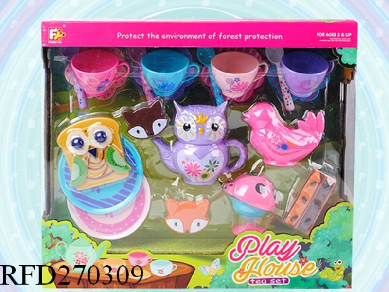 OWL TEA SET 22PCS