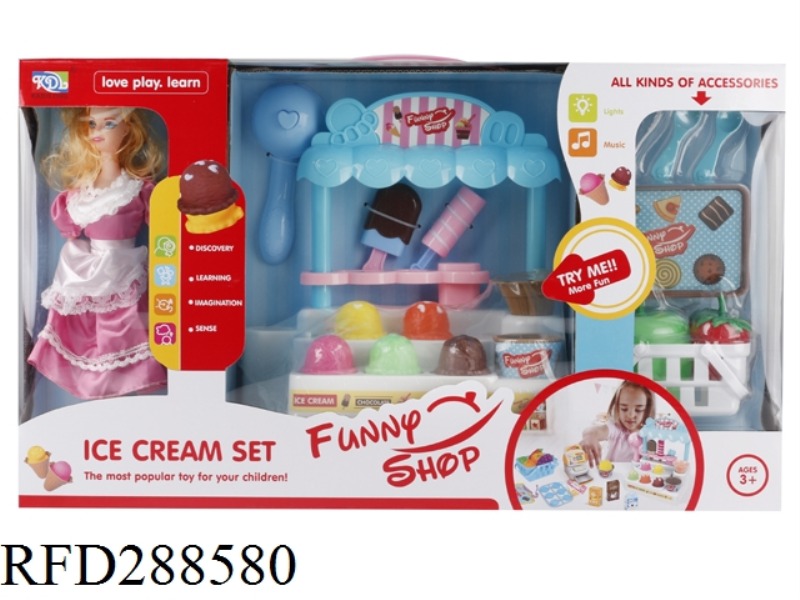 ICE CREAM TABLE AND DOLL