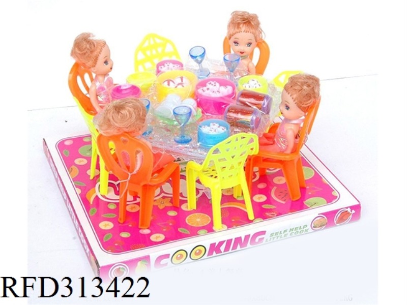 DINING TABLE WITH BEAUTY GIRL