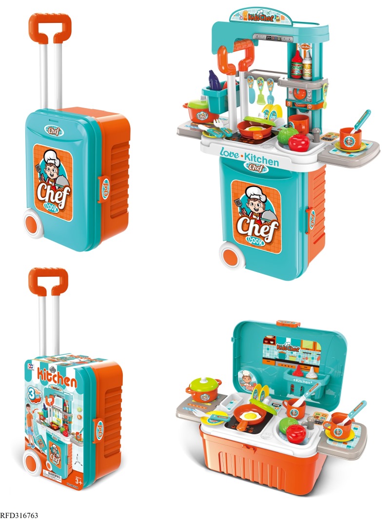 3 IN 1 KITCHENWARE TOY TRAVEL CASE