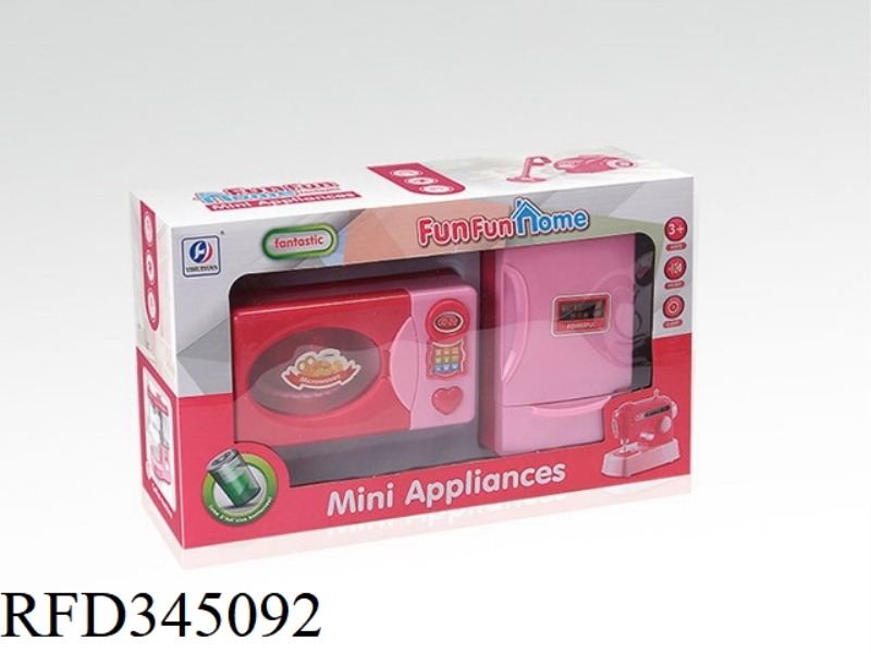 REFRIGERATOR + MICROWAVE