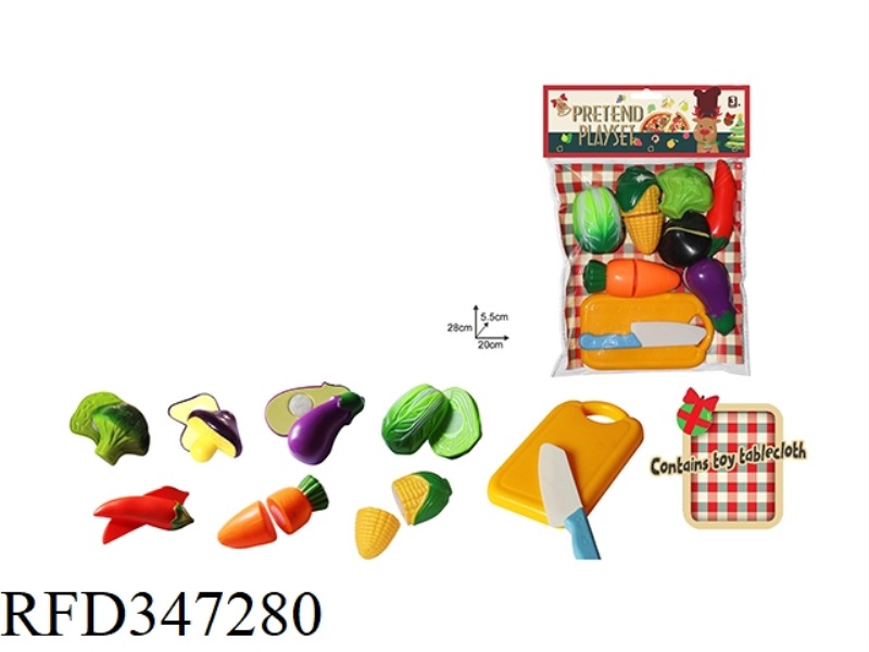 VEGETABLE CUTLERY TABLECLOTH