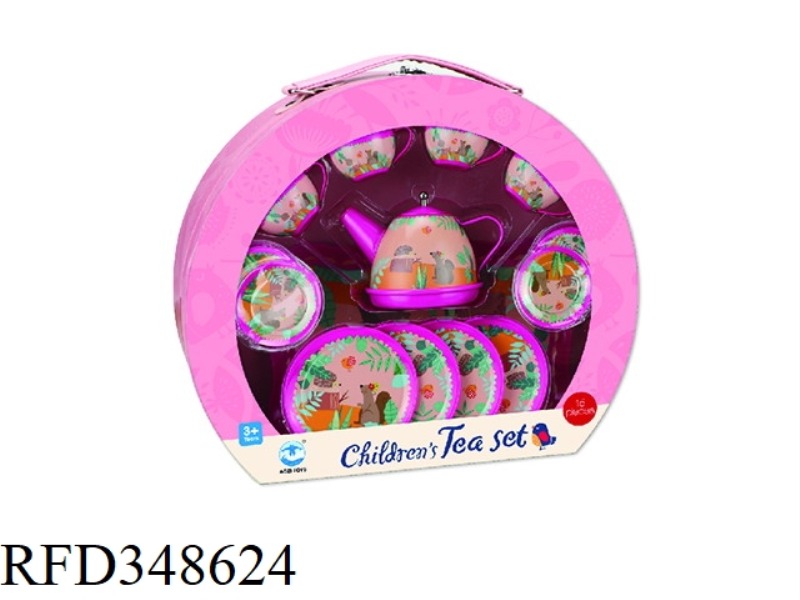 ROSE RED SQUIRREL TEA SET 15PCS
