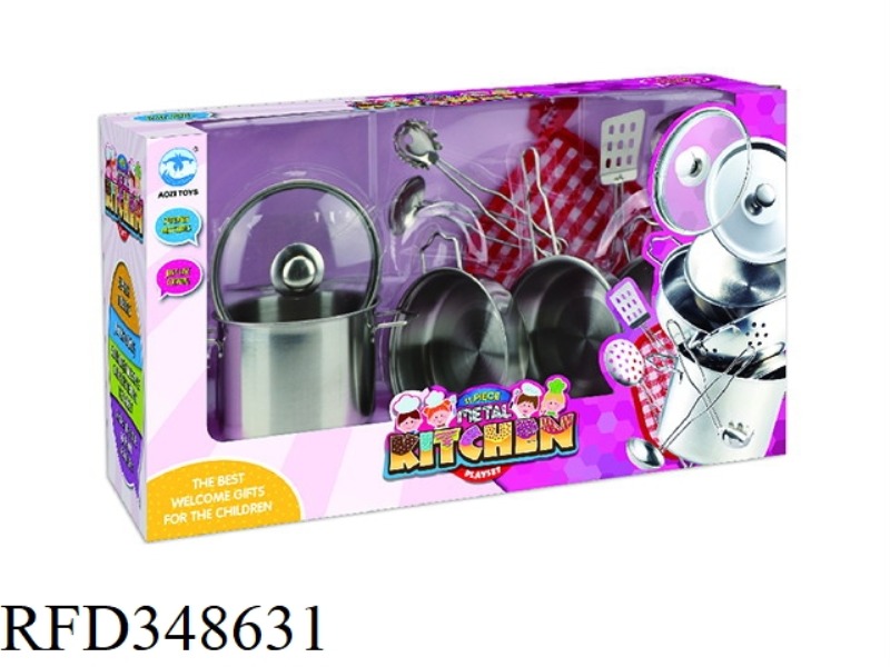 STAINLESS STEEL CUTLERY (1 GLASS LID) 10PCS
