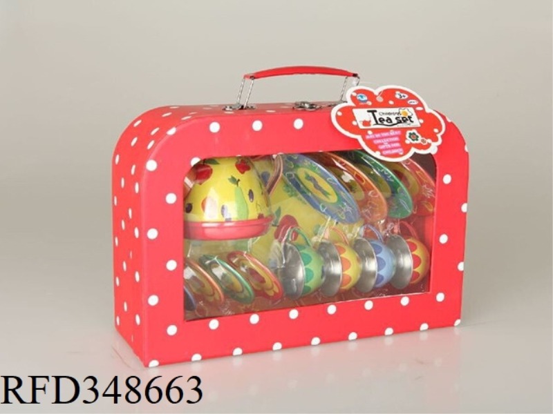 FRUIT PRINTING TEA SET 15PCS