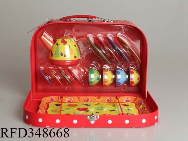 FRUIT PRINTING TEA SET 15PCS