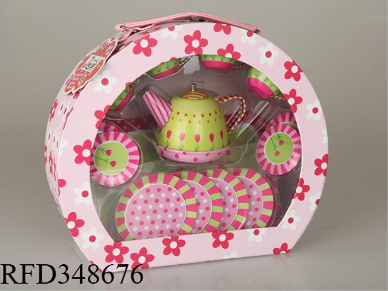 TULIP PRINTED TEA SET 15PCS